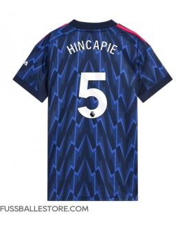 Günstige Arsenal Piero Hincapie #5 Auswärtstrikot Damen 2025-26 Kurzarm